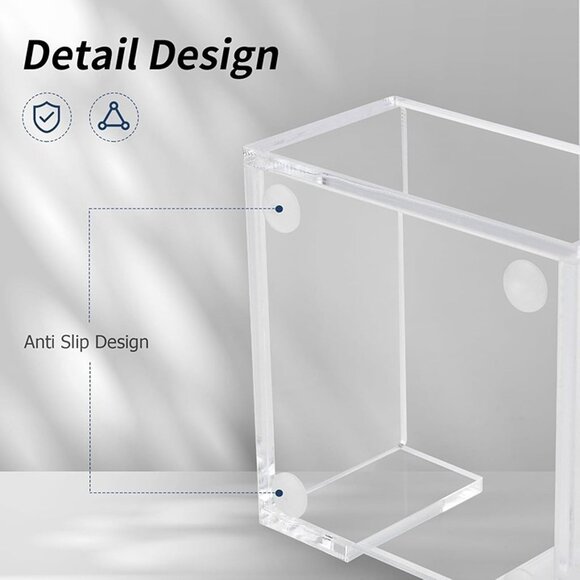NEW Acrylic Sticky Note Holder, 3 x 3 Crystal Clear Acrylic Notepad Holder - Picture 5 of 9
